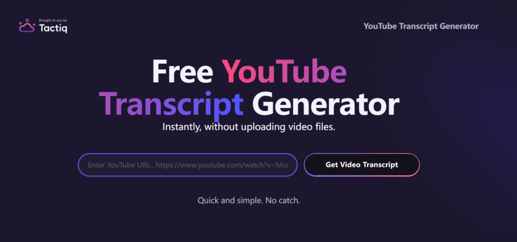 Tactiq: Best for Fast Copy-and-Use Text